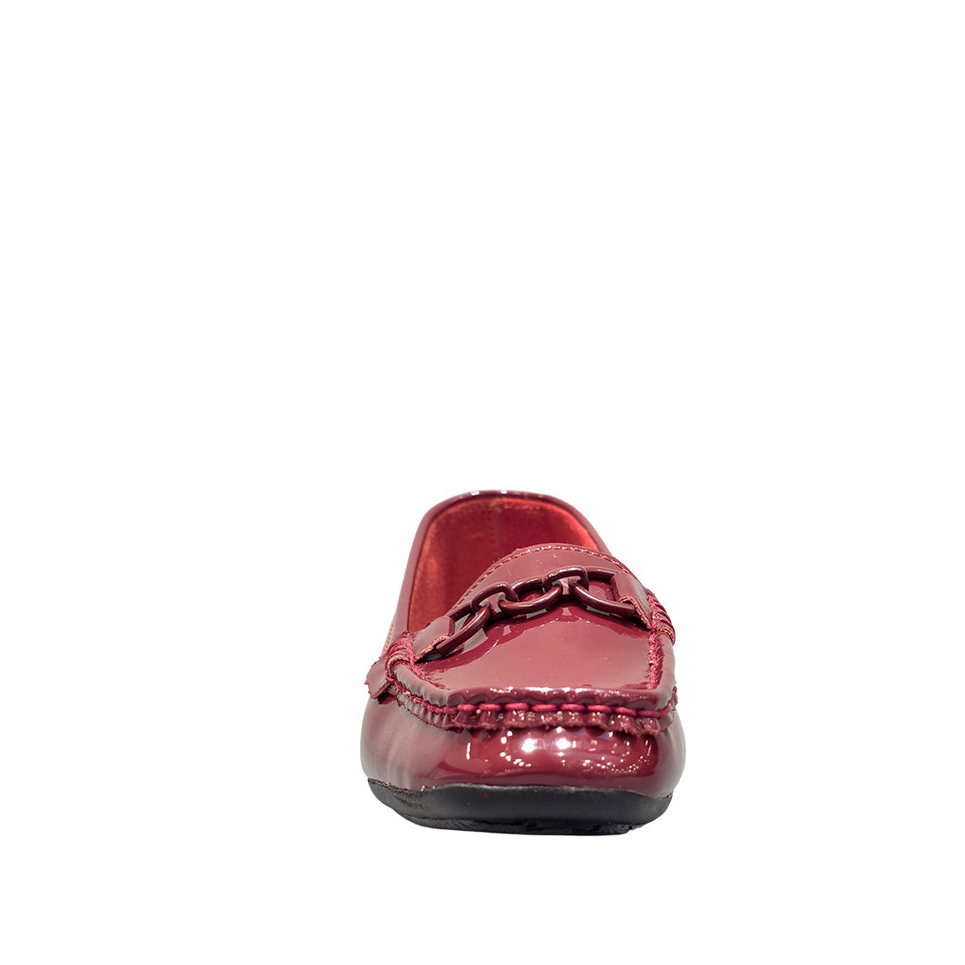 Mocasines Liza para mujer color vino