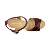 Sandalias de plataforma Dora para mujer color burgundy