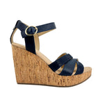 Sandalias de plataforma Dora para mujer color navy