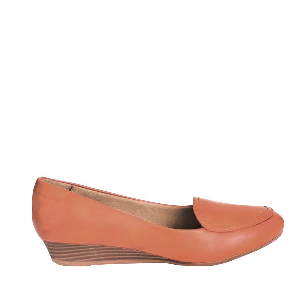 Zapatos cuña Tamires mirabella cognac para Mujer
