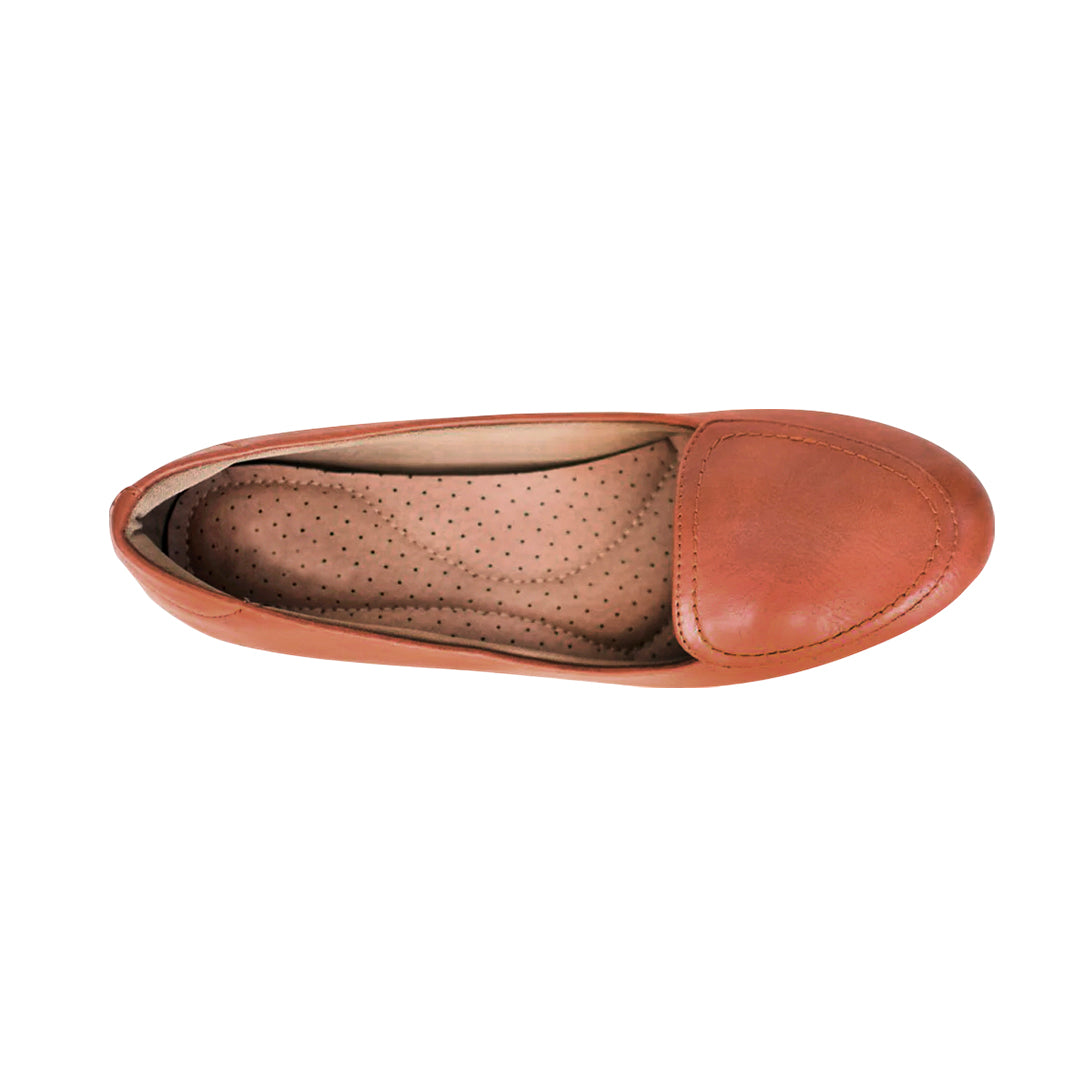 Zapatos cuña Tamires mirabella cognac para Mujer