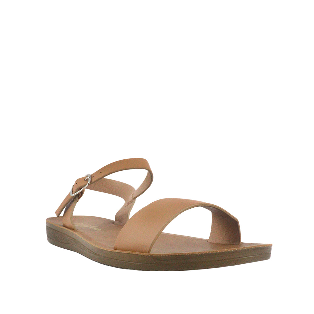 Sandalias Flats Maribel Miramar cogñac para Mujer