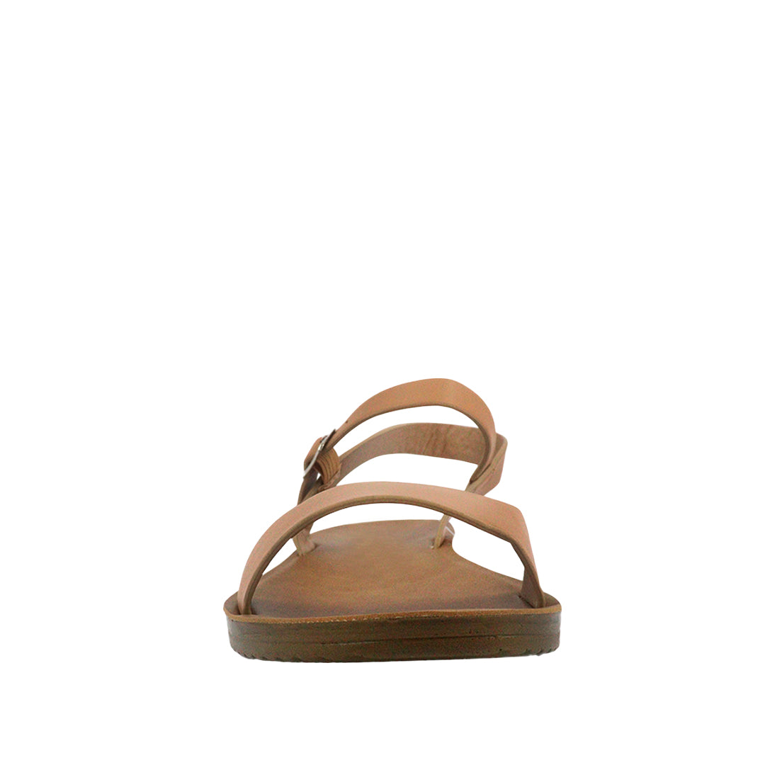 Sandalias Flats Maribel Miramar cogñac para Mujer