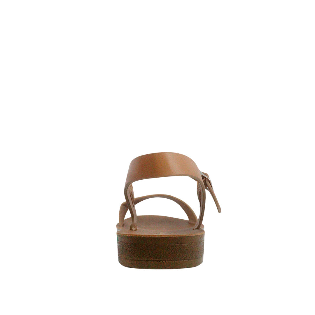 Sandalias Flats Maribel Miramar cogñac para Mujer