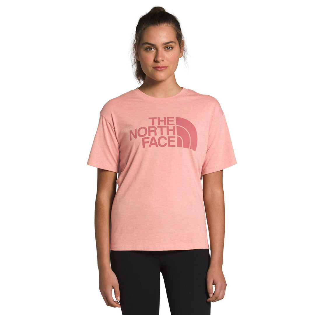 Camiseta Ss Half Dome para mujer color rosado