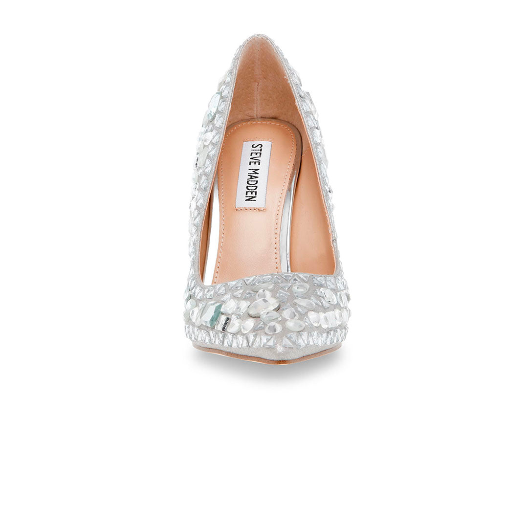 Zapatos de tacon Veta Rhinest plateado para Mujer