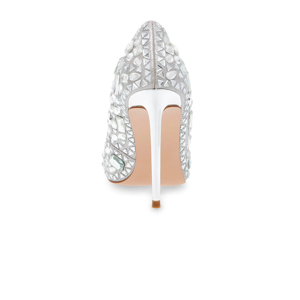 Zapatos de tacon Veta Rhinest plateado para Mujer