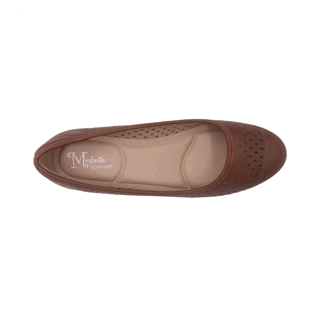 Zapatos de cuña Aida2 Mirabella cognac para Mujer