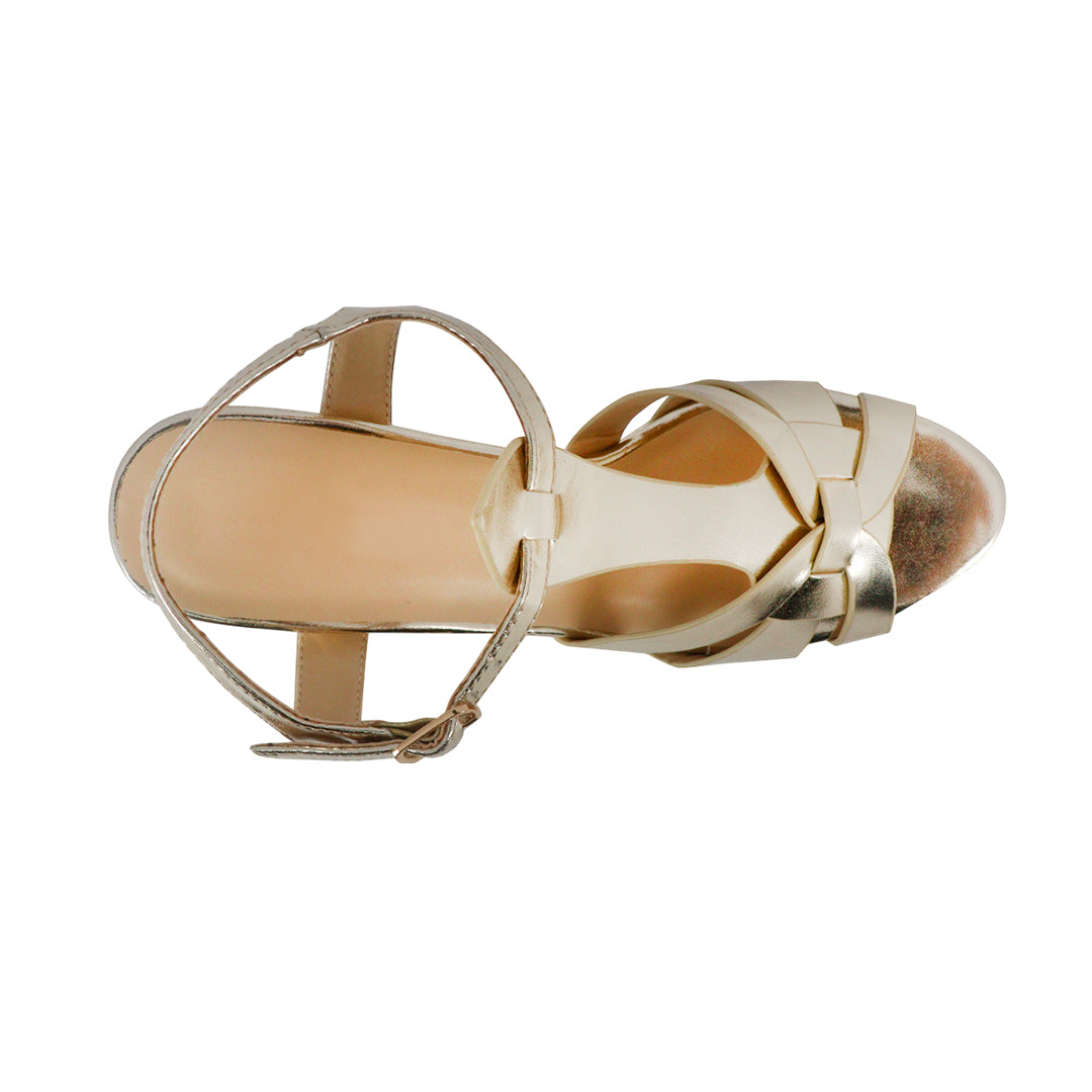 Sandalias Becka dorado para Mujer