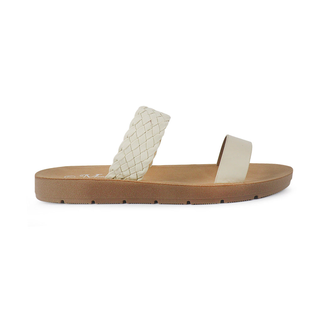 Sandalias flats Lily blanco para Mujer