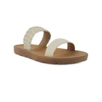 Sandalias flats Lily blanco para Mujer