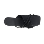 Sandalias flats Karina negro para Mujer