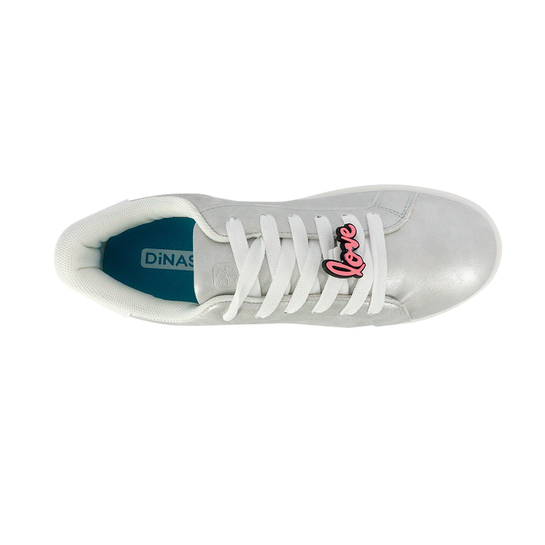 Tenis Danna Ch plateado para Mujer