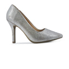 Zapatos de tacon Paris plateado para Mujer