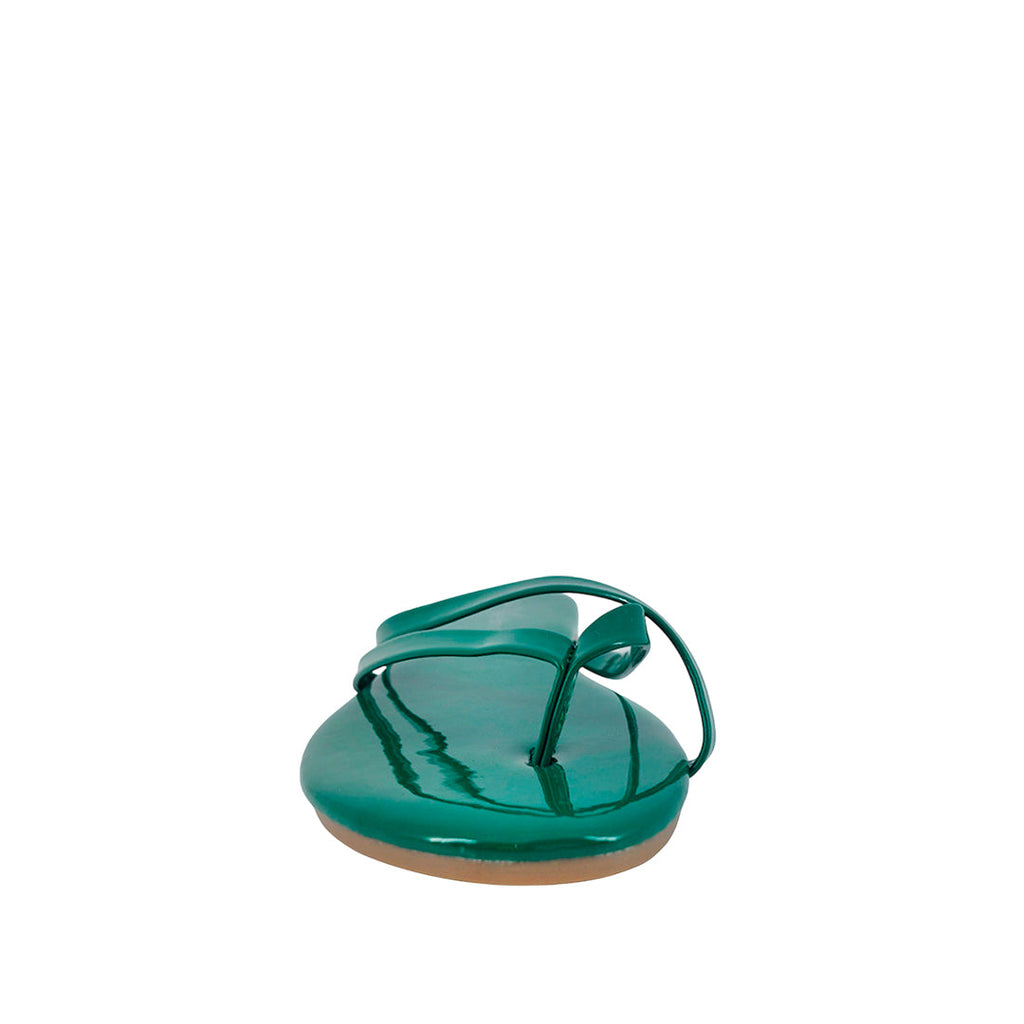 Sandalias flats Karen verde para mujer