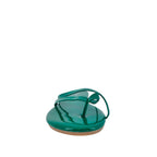 Sandalias flats Karen verde para mujer