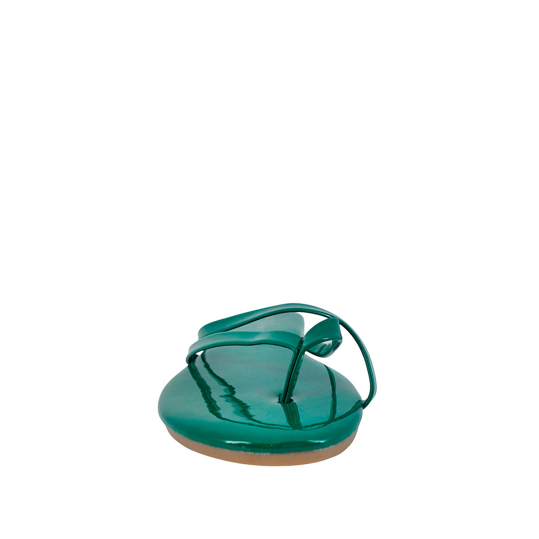 Sandalias flats Karen verde para mujer