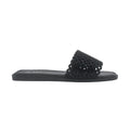 Sandalias flats Lea negro para Mujer