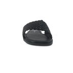 Sandalias flats Lea negro para Mujer