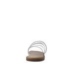 Sandalias flats Mady blanco para mujer
