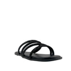 Sandalias flats Mady negro para mujer