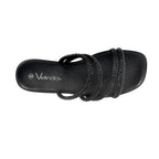 Sandalias flats Mady negro para mujer