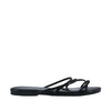 Sandalias flats Keren negro para mujer
