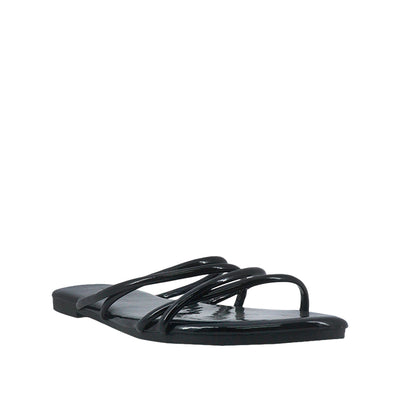 Sandalias flats Keren negro para mujer