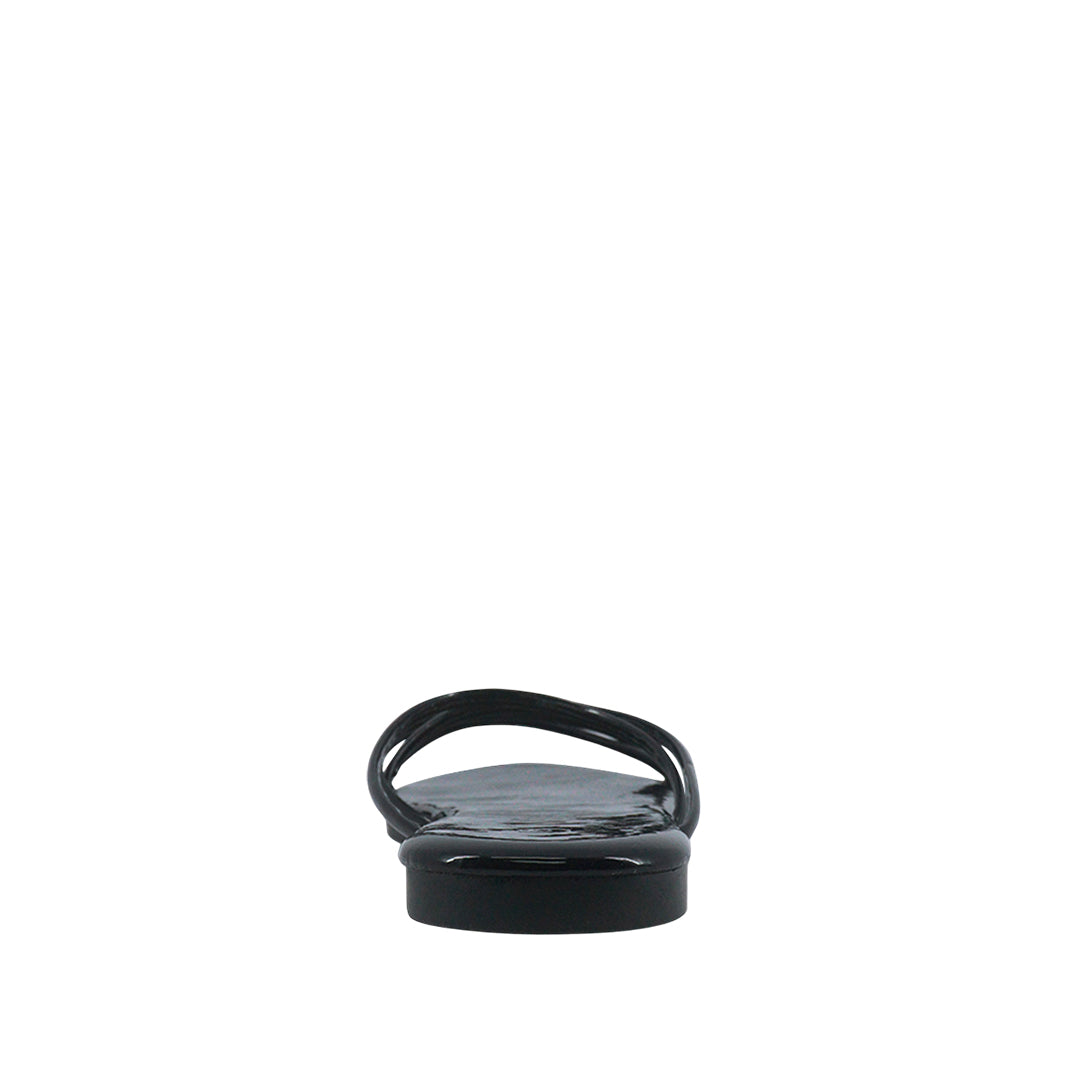 Sandalias flats Keren negro para mujer