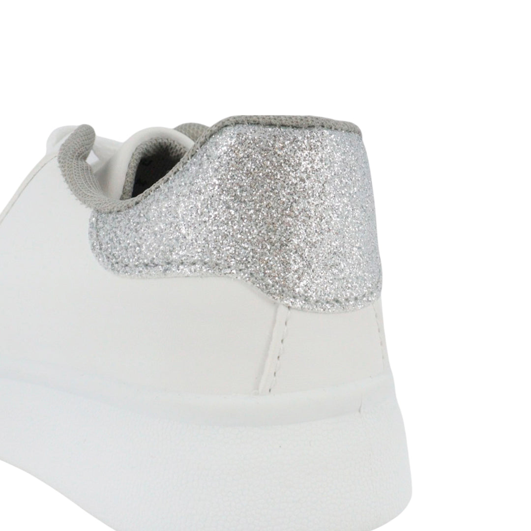 Tennis Charlote blanco para niña