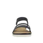 Sandalias flats Ilia color negro para mujer