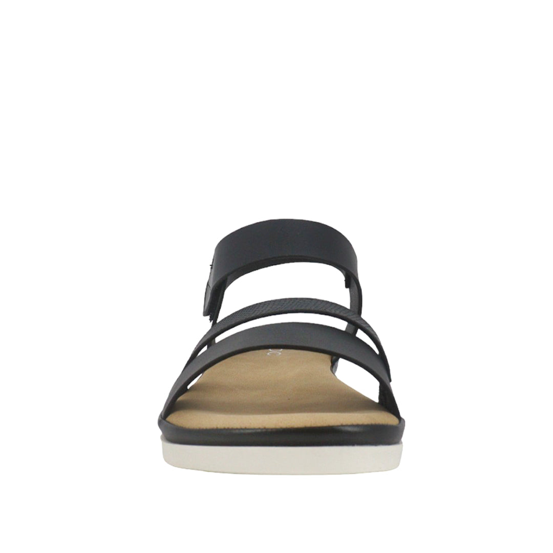 Sandalias flats Ilia color negro para mujer