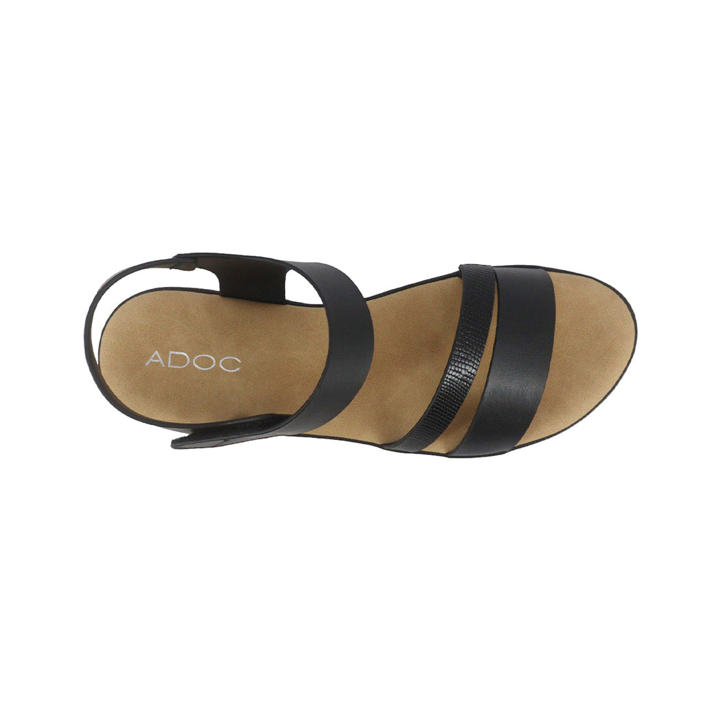 Sandalias flats Ilia color negro para mujer