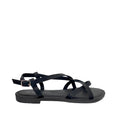 Sandalias flats Romina negro para mujer