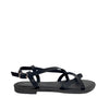 Sandalias flats Romina negro para mujer