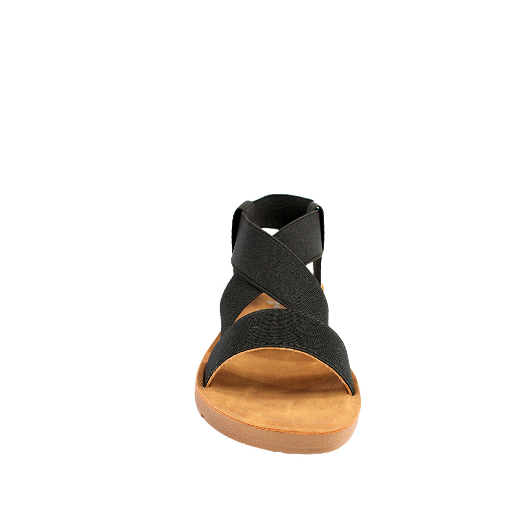 Sandalias flat Annamir negro para Mujer