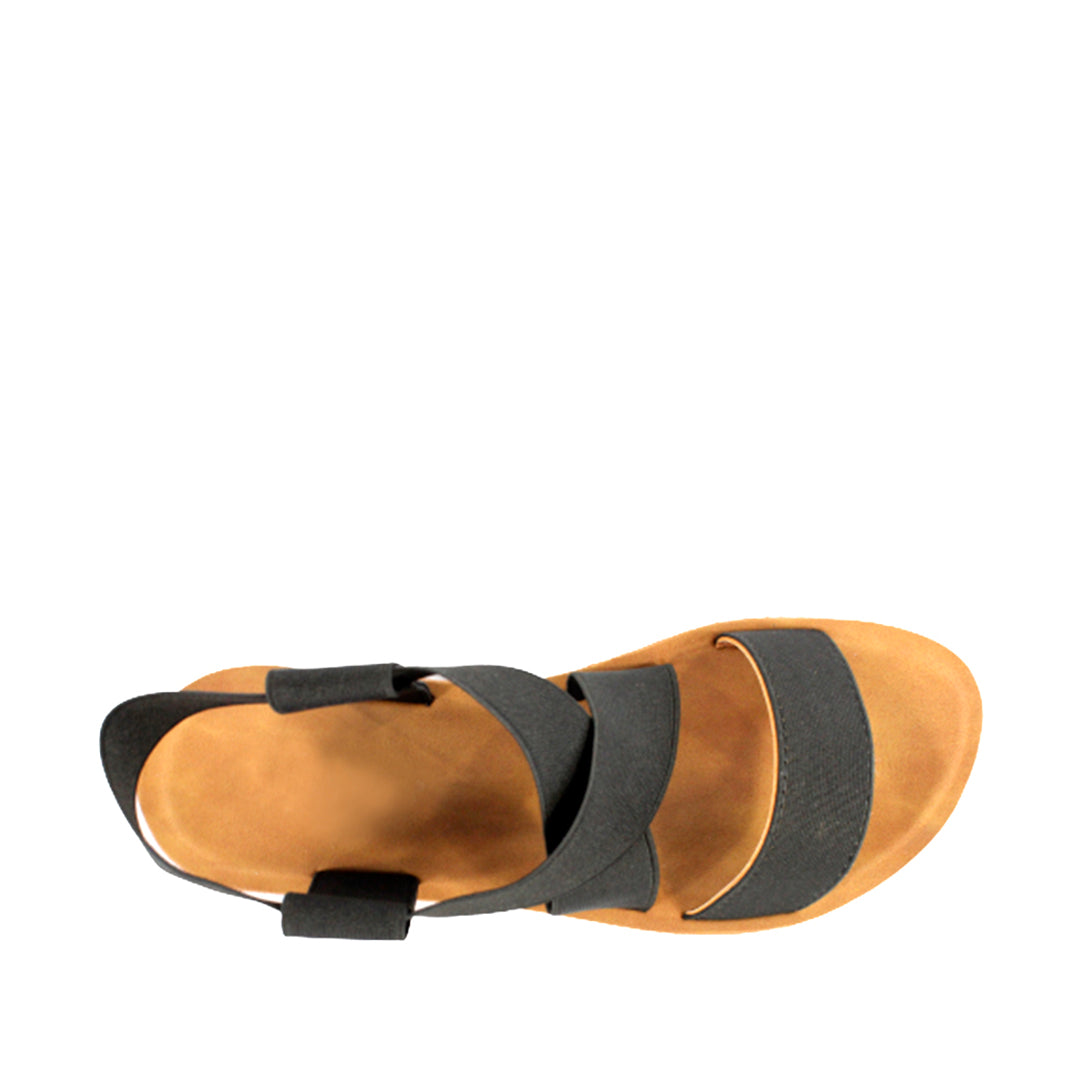 Sandalias flats Ana para mujer color negro