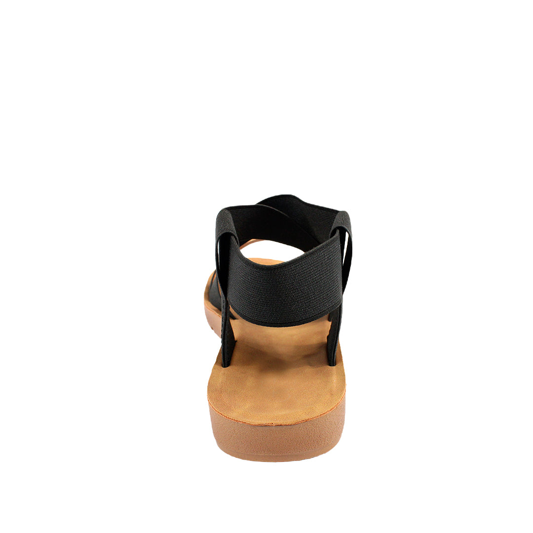 Sandalias flats Ana para mujer color negro