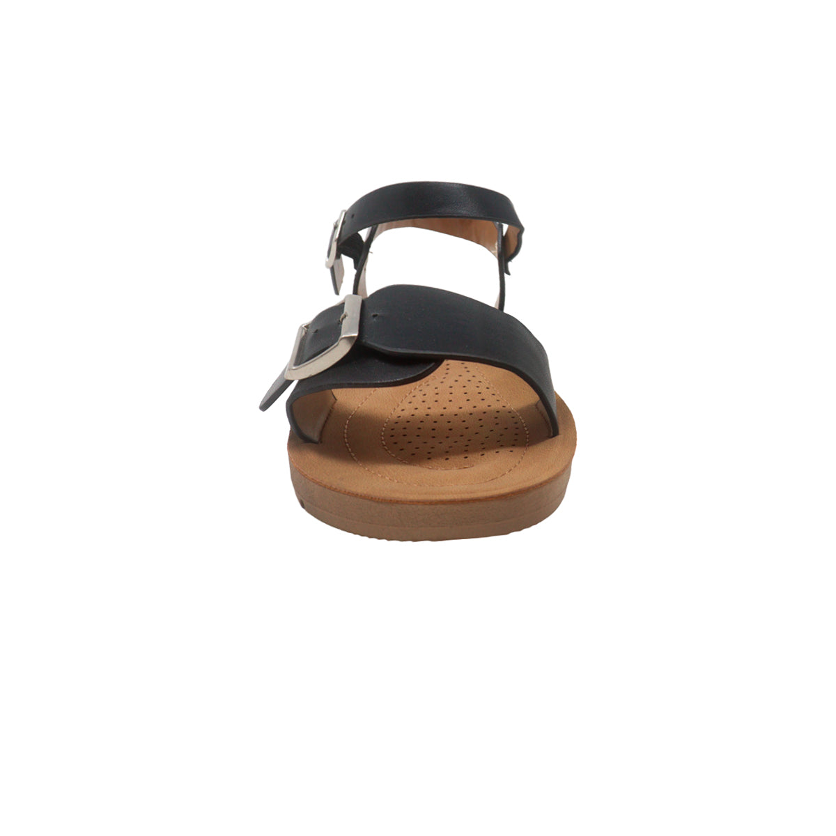 Sandalias flats Sulen negro para mujer