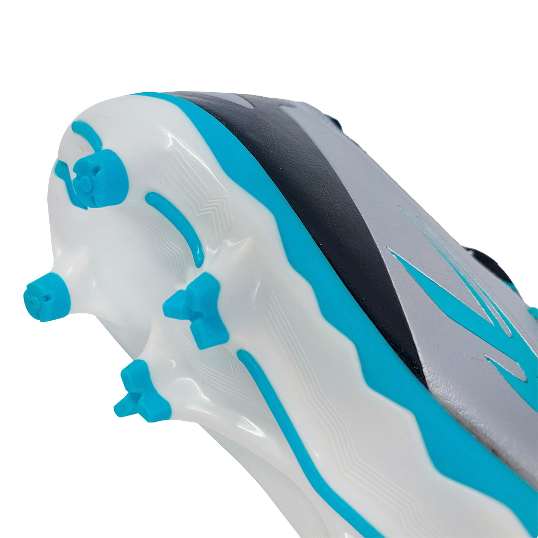 Zapatos para fútbol Reyes plateado para hombre