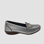 Mocasines Ena pewter para mujer