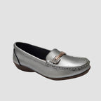 Mocasines Ena pewter para mujer