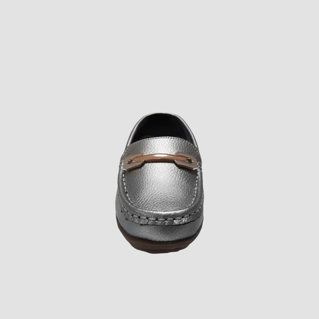 Mocasines Ena pewter para mujer