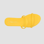 Sandalias flats Kory naranja para mujer