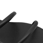 Sandalias flats Kory negro para mujer