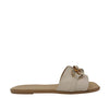 Sandalias flats Mariam para mujer color hueso