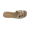 Sandalias flats Mariam para mujer color hueso