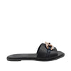 Sandalias flats Mariam para mujer color negro