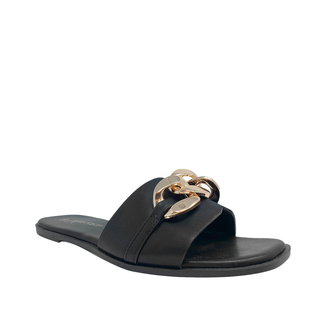 Sandalias flats Mariam para mujer color negro