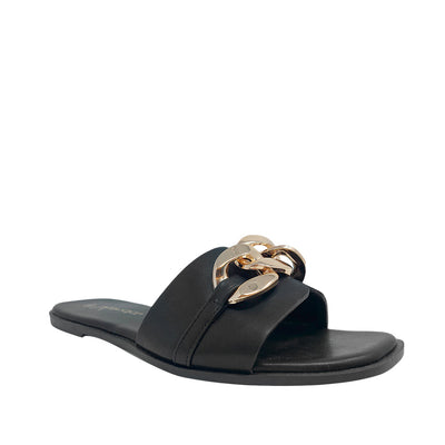 Sandalias flats Mariam para mujer color negro